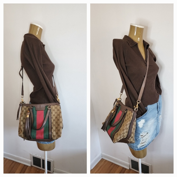GUCCI Rania Convertible Top Handle Bag